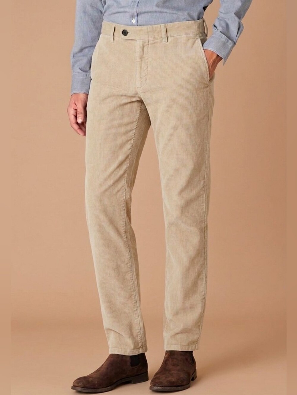 $395 MASSIMO ALBA Men Winch2 Baby corduroy trousers